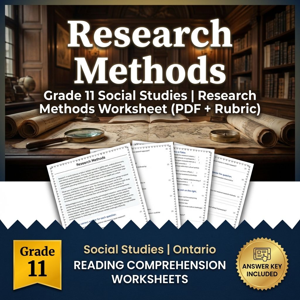 Grade 11 Social Studies Bundle – Critical Thinking & Analysis (PDF + Answer Key) — included worksheet 28