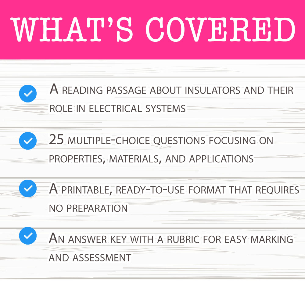 Grade 6 Science worksheet worksheet — Grade 6 Science — Insulator Comparisons Worksheet for Mastery — page 2