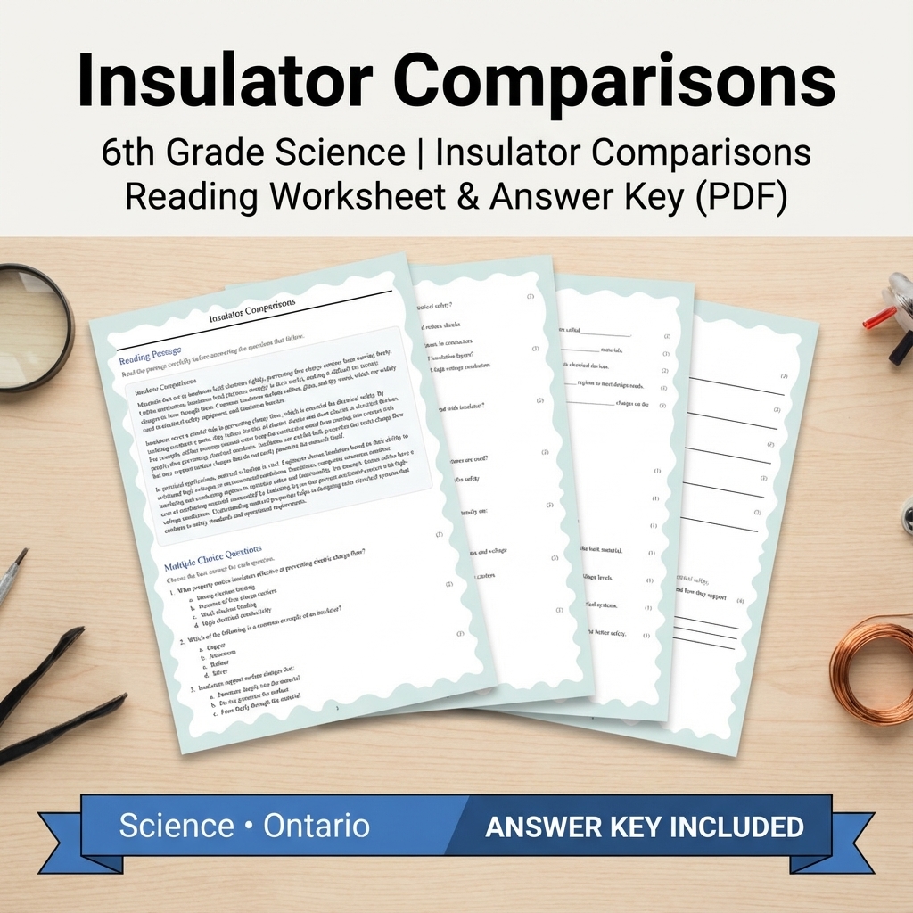 Grade 6 Science – Ecology, Circuits, Astronomy & More (PDF + Answer Key ) — included worksheet 47
