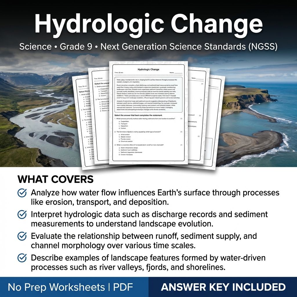 Grade 9 Science Worksheet Bundle | Physics, Biology, Earth & Energy Topics — included worksheet 47