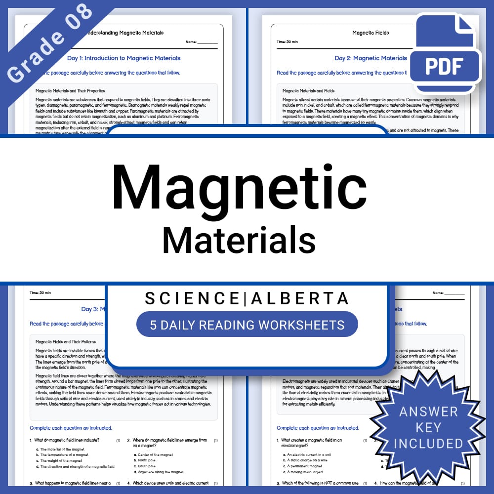 Grade 8 Science Lesson Bundle — Electricity, Circuits & Energy — included worksheet 11