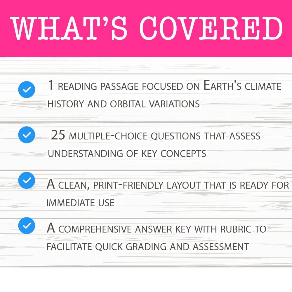 Grade 10 Science worksheet mcq paper worksheet — Grade 10 Science — Worksheet MCQ Paper for Mastering Orbital Forcing — pa…