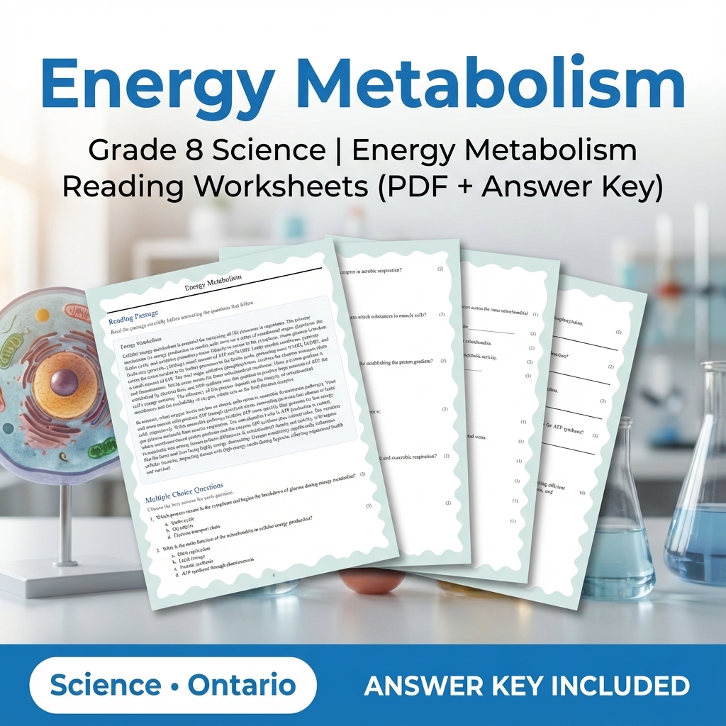 Grade 8 Science Worksheets Bundle | Biology, Physics & Earth Science Resources — included worksheet 49