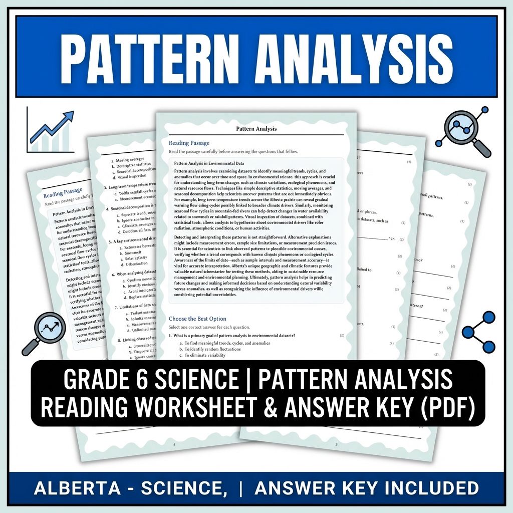 Grade 6 Science Bundle – Data Analysis, Scientific Inquiry & Measurement Skills — included worksheet 9