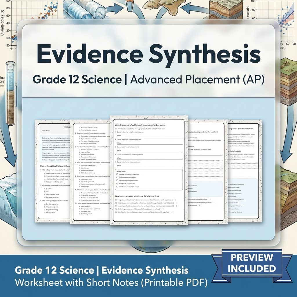 Grade 12 Science Worksheet Bundle – Physics & Biology Topics (PDF Collection) — included worksheet 50