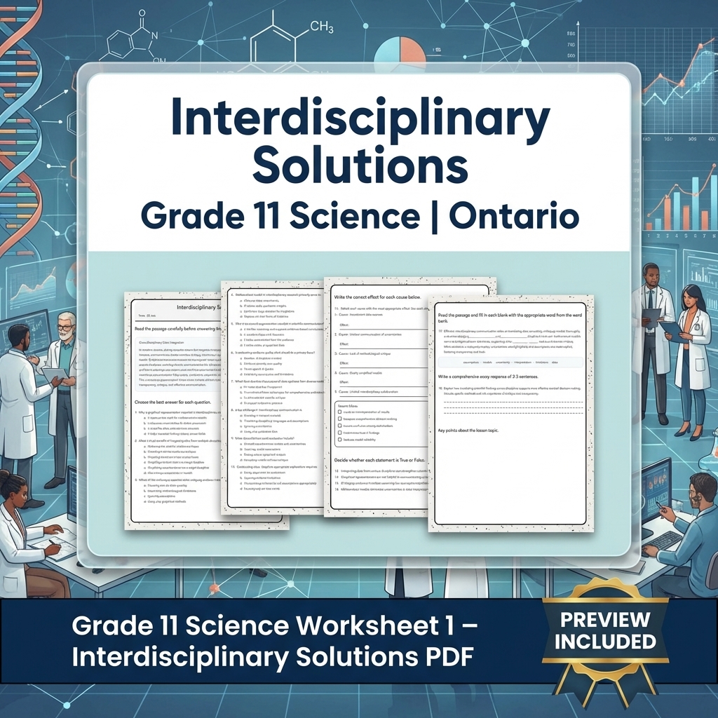 Grade 11 Science Full Year Bundle | Ontario Curriculum & Framework — included worksheet 53