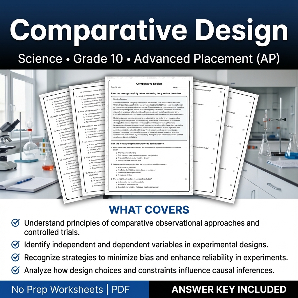 Grade 10 Science Worksheet Bundle – Physics, Biology & Earth Science PDF — included worksheet 50