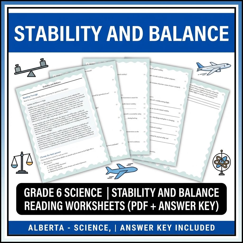 Grade 6 Science | Flight Physics & Aerodynamics UNIT Pack (Answer Keys Included) — included worksheet 13