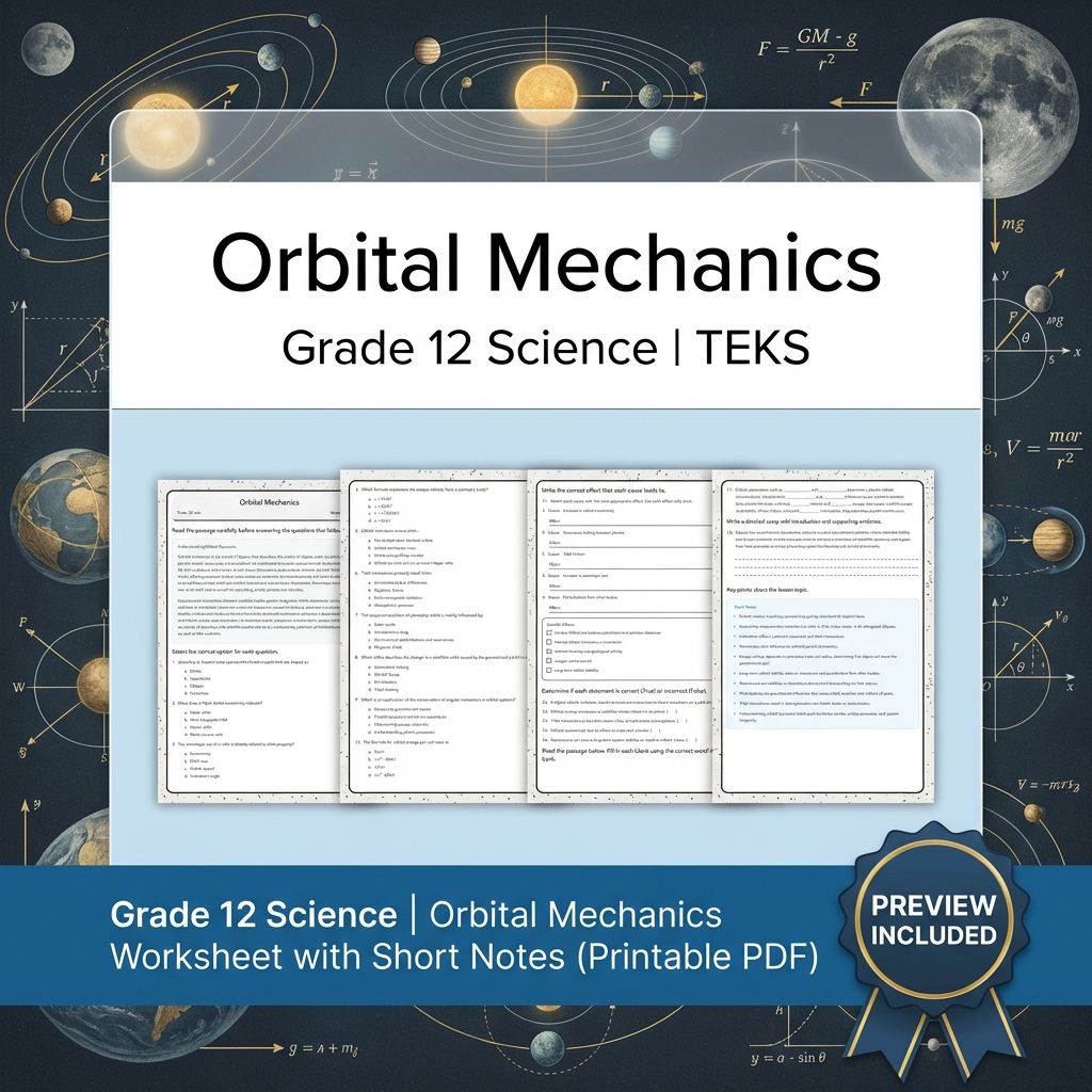Grade 12 Science Workbook Bundle – Environmental, Genetics, Space & More — included worksheet 47