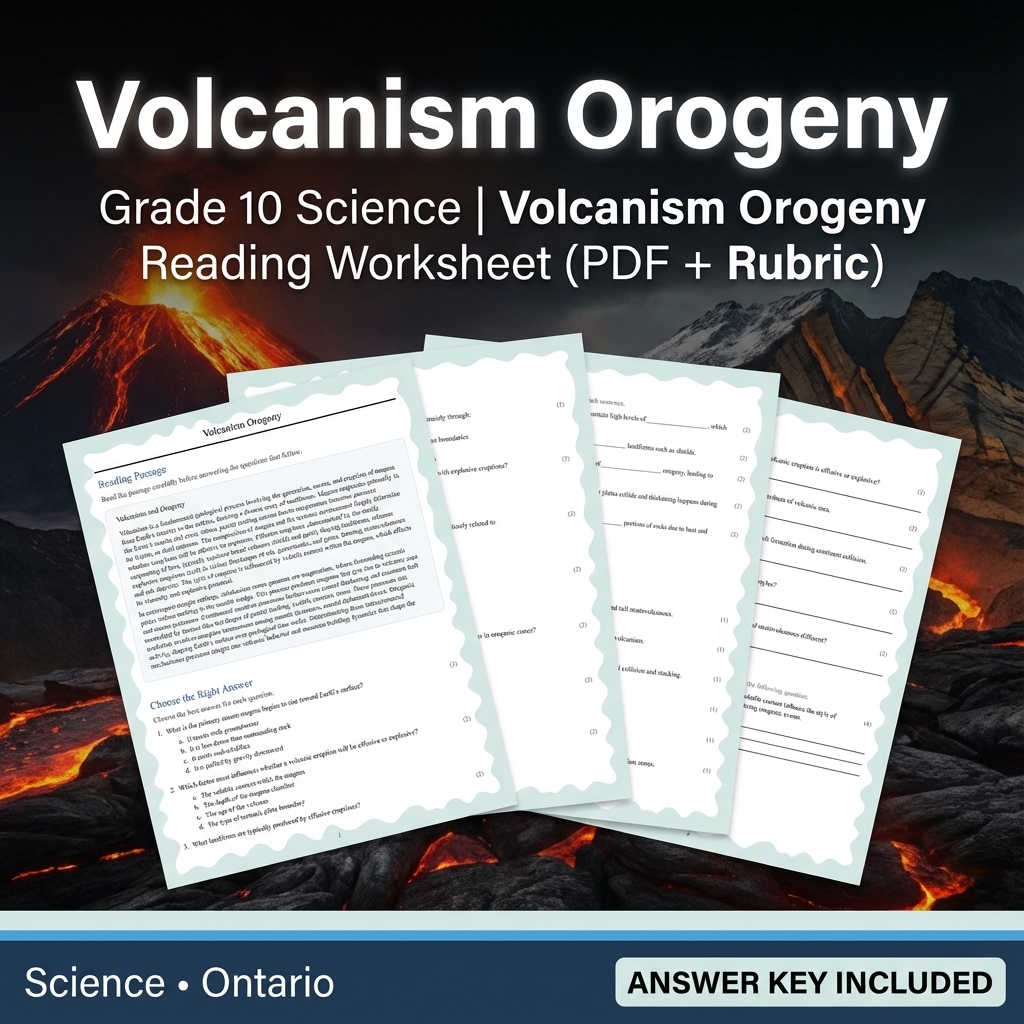 Grade 10 Science Unit Bundle – Earth Dynamics & Resources (PDF + Rubrics) — included worksheet 9