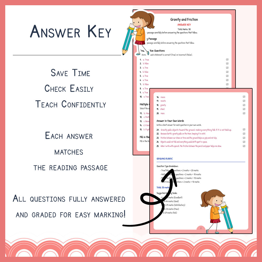 Grade 6 Science worksheets for primary grades worksheet — Grade 6 Science | Gravity and Friction Worksheets (PDF + Answer…