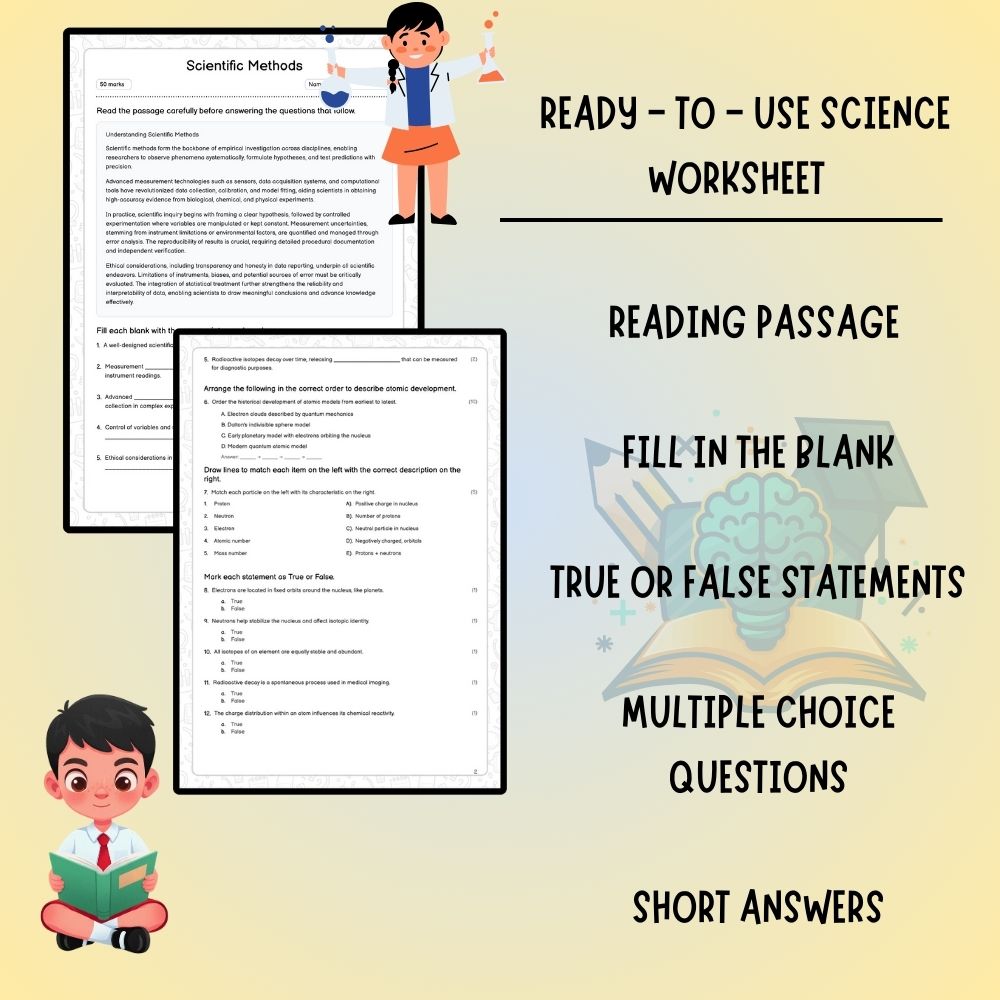Grade 11 Science worksheet worksheet — Grade 11 Science | Scientific Methods Worksheet (Worksheet + Answer Key) - Ontario…