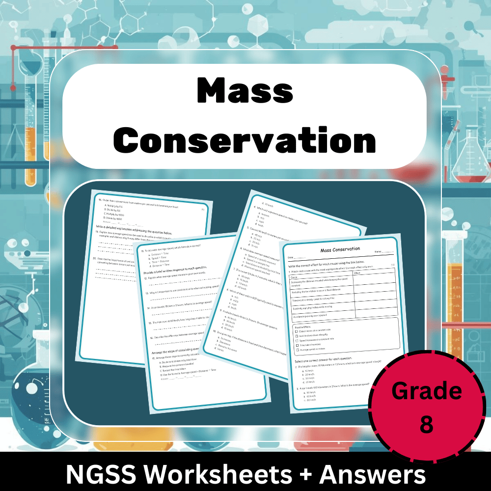 Grade 8 Science Worksheet Bundle | Cells, Climate, Evolution & Energy NGSS — included worksheet 40