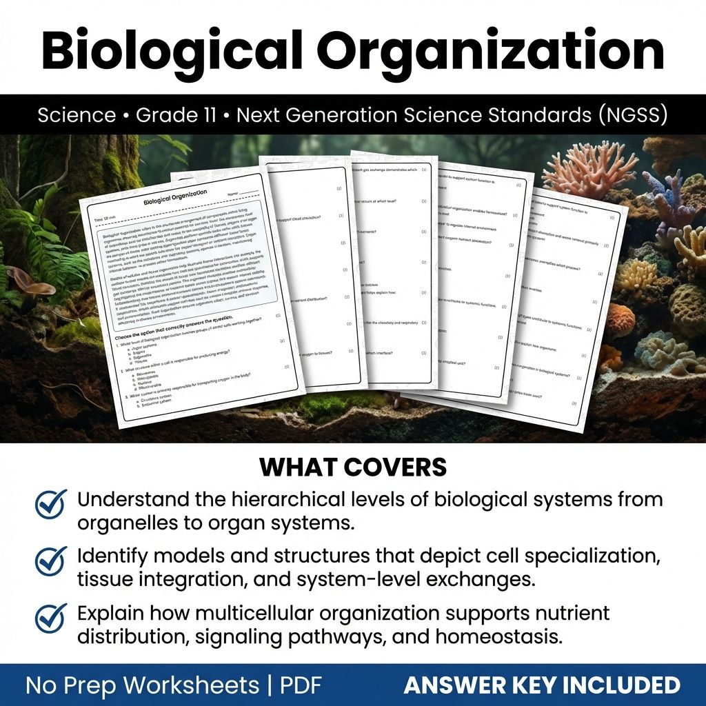 Grade 11 Science Worksheet Bundle|Cellular Processes,Chemistry,& Physics Support — included worksheet 45