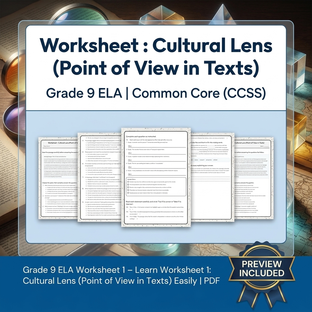 Grade 9 ELA Text Evidence, Argument, and Language Full-Year Bundle CCSS — included worksheet 33