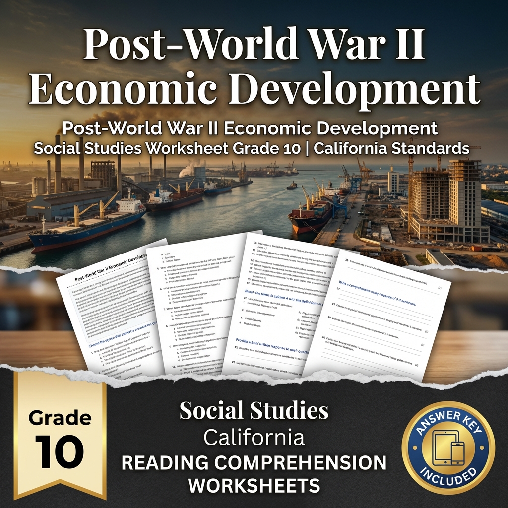 Post-World War II Economic Development Social Studies Grade 10