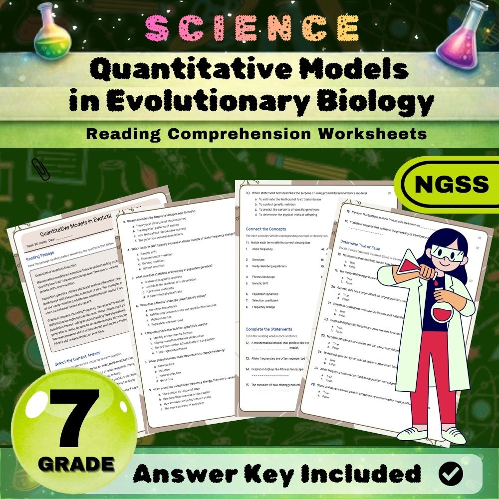 Grade 7 Science Worksheet Bundle | Earth & Space, Life, and Physical Science — included worksheet 39