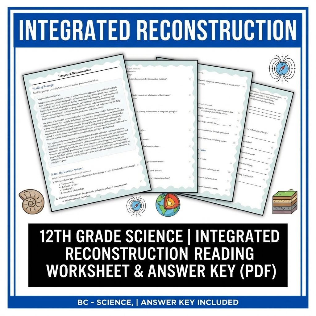 12th Grade Science | Integrated Reconstruction Worksheet & Answer Key (PDF)