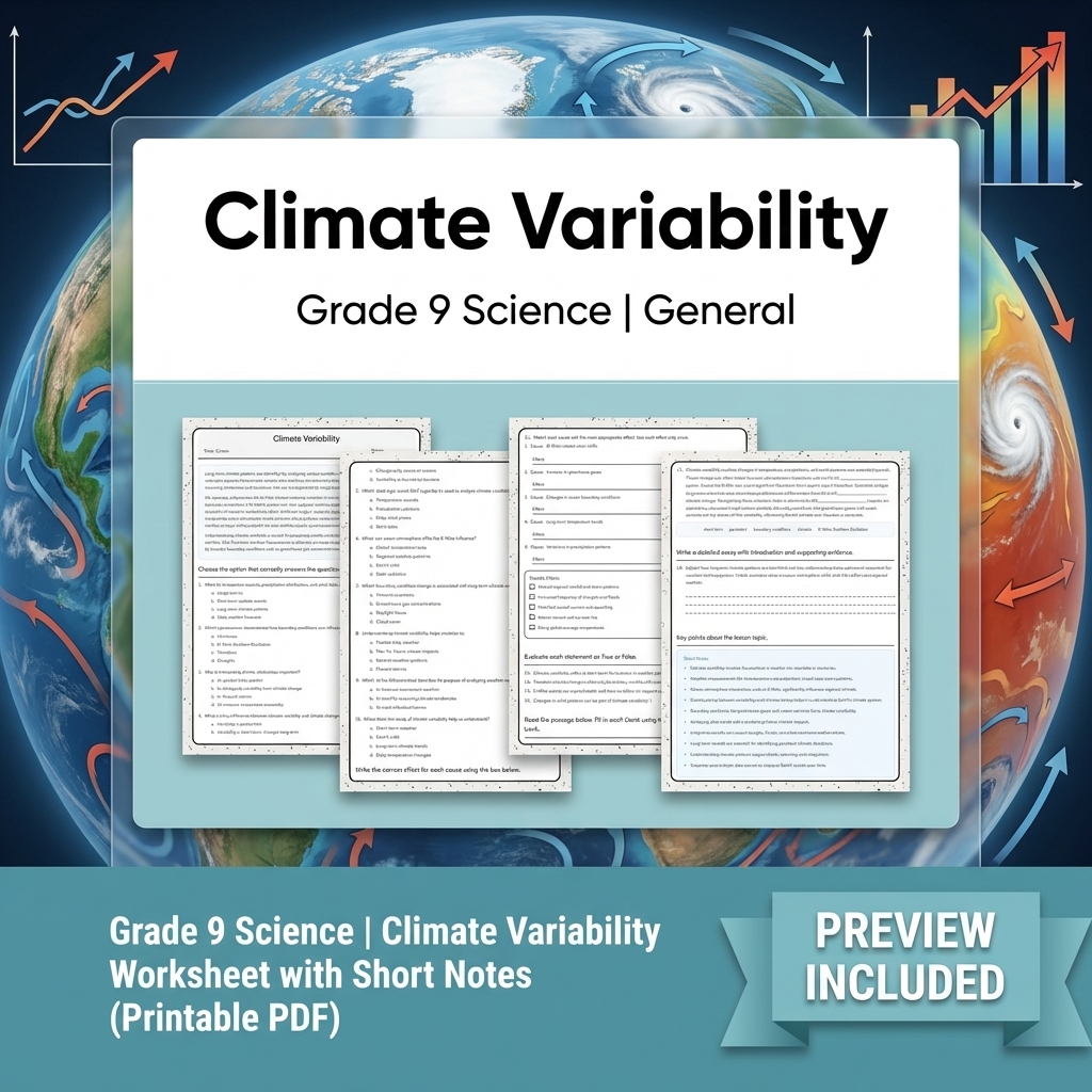 Grade 9 Science Data & Model Reasoning Full-Year Bundle: General Framework — included worksheet 29