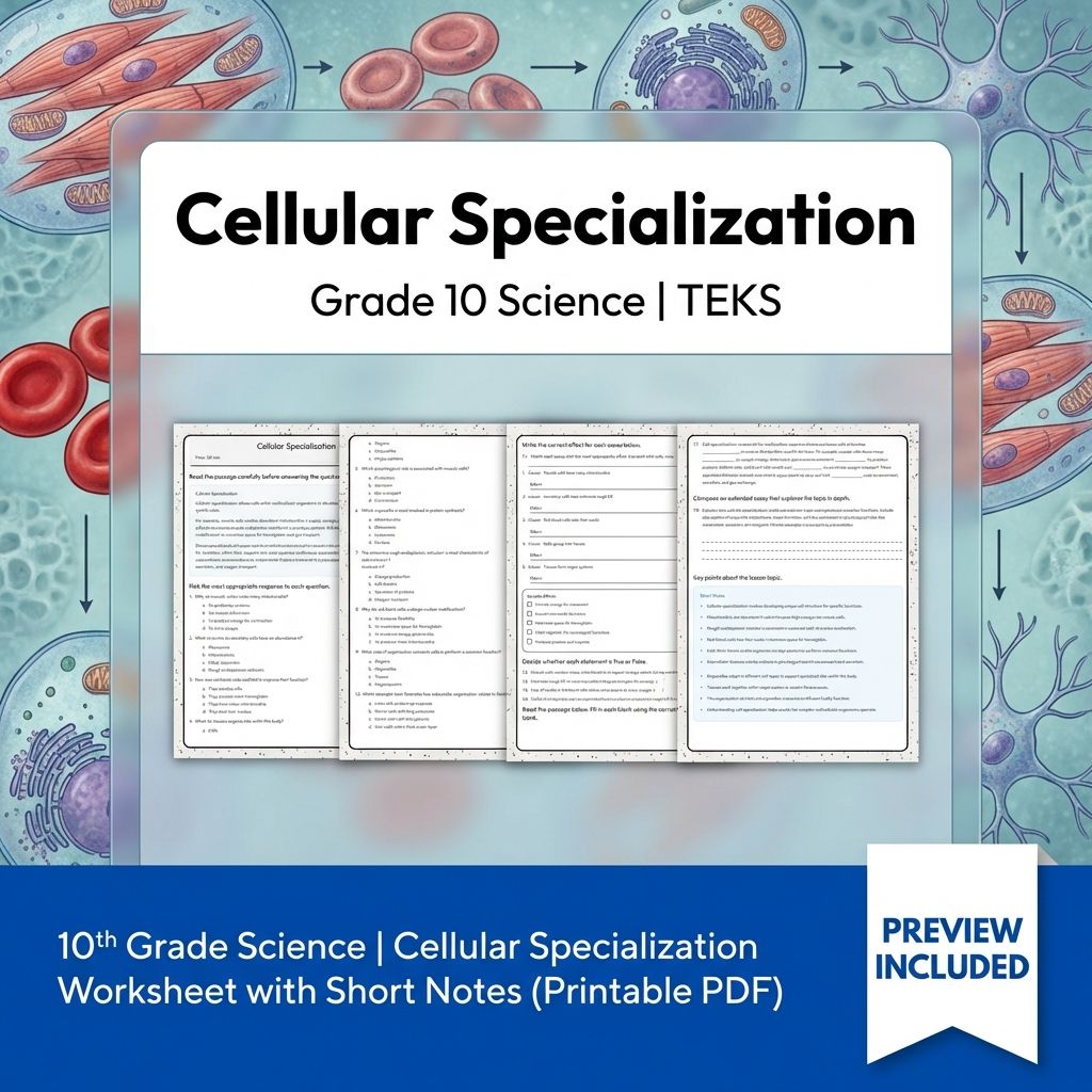 Grade 10 Science Worksheet Bundle – Genetics, Cell Biology & Ecology (PDF) — included worksheet 51