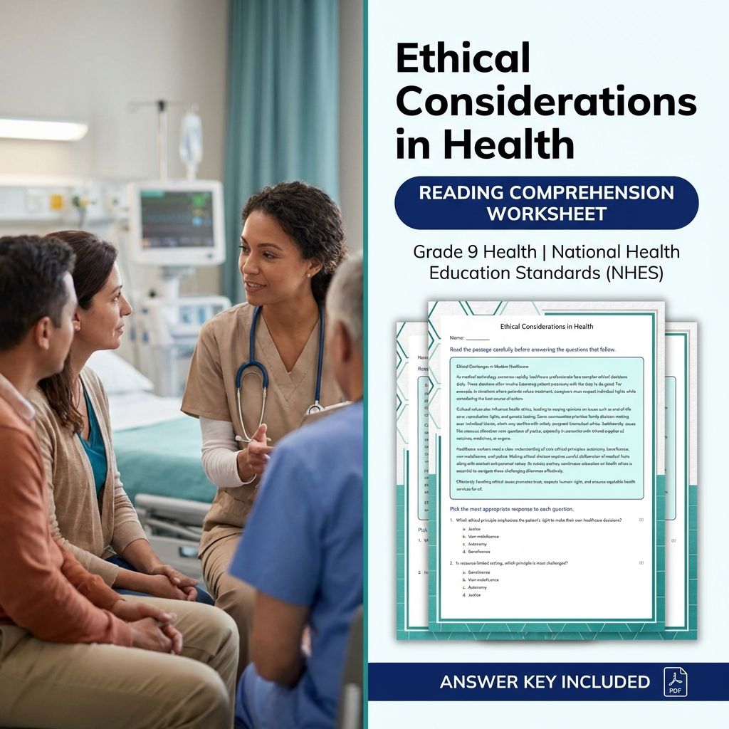 Grade 9 Health Bundle – Supporting Systems, Policies & Ethical Decisions (Worksheet Pack) — included worksheet 14