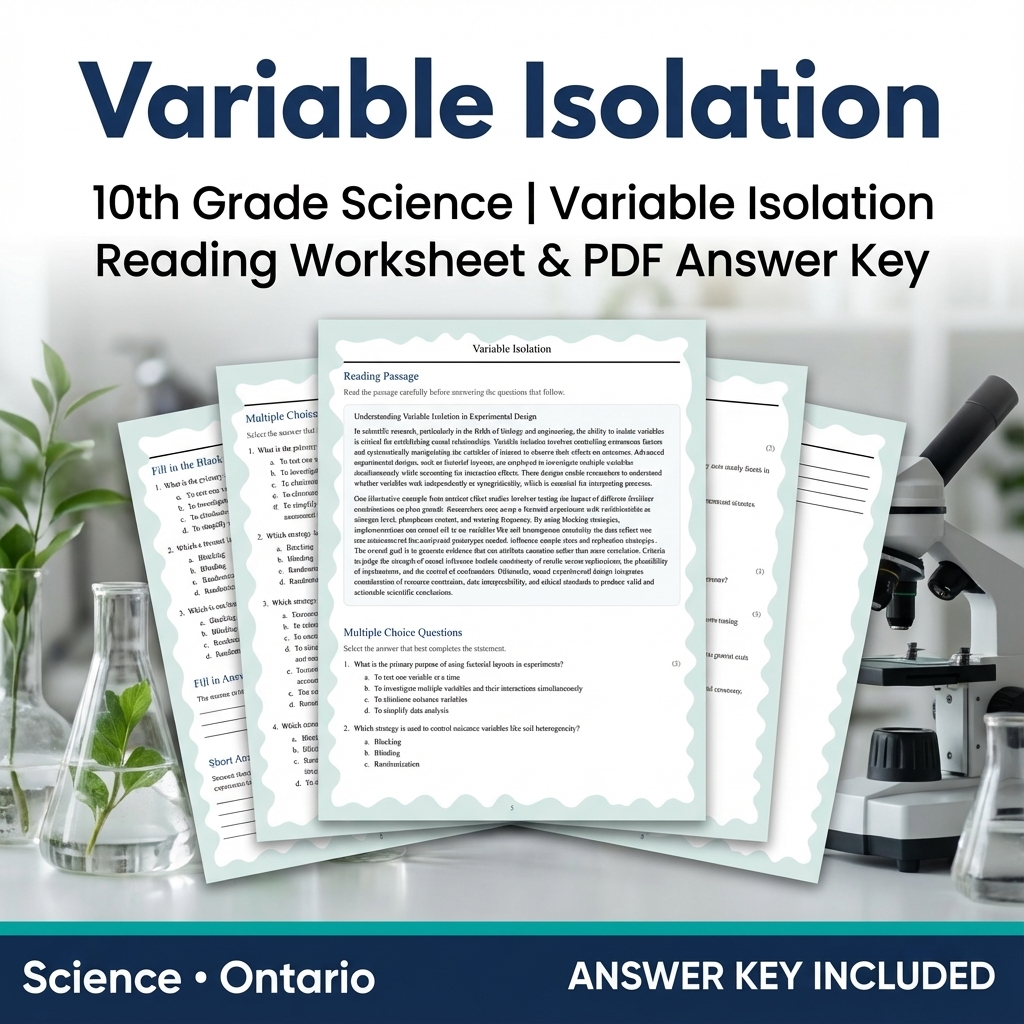 Grade 10 Science Bundle | Comprehensive Visual Data, Earth & Biology Concepts  — included worksheet 51