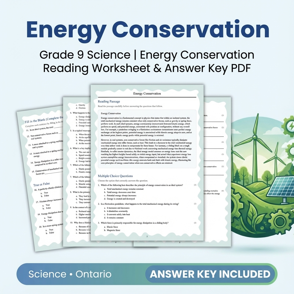Grade 9 Science Bundle – Comprehensive NGSS-aligned Activities & Answer Keys — included worksheet 54