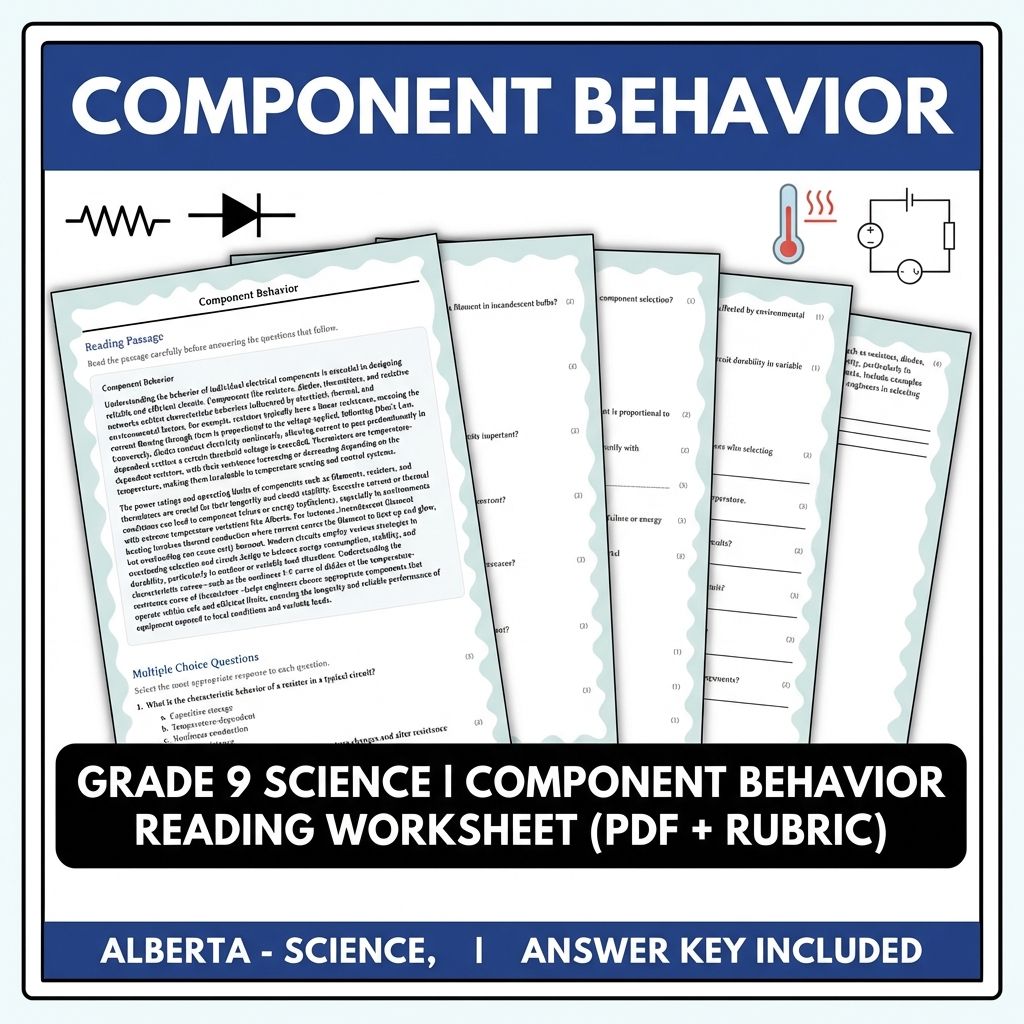Grade 9 Science | Physics, Biology & Chemistry Mastery (Answer Key Included) — included worksheet 50
