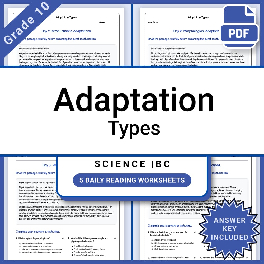 Grade 10 Science Full Year Curriculum Bundle | Physics, Genetics & Core Concepts — included worksheet 49