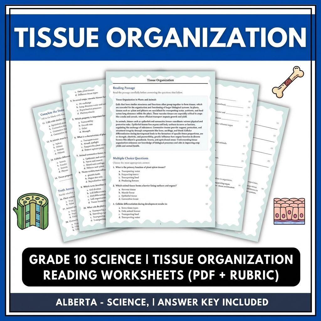 Grade 10 Science | Cell Systems, Energy, & Homeostasis (Standards-Aligned) — included worksheet 12