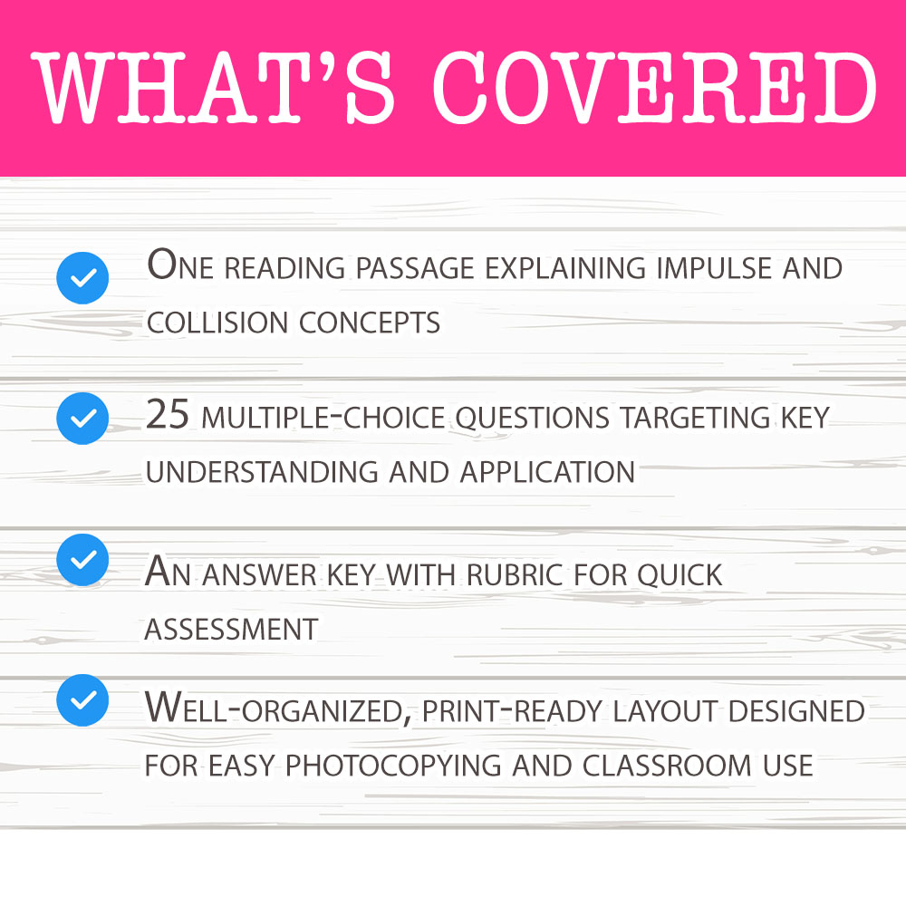 Grade 9 Science worksheet mcq paper worksheet — Grade 9 Science — Worksheet MCQ Paper for Mastering Impulse and Collision…