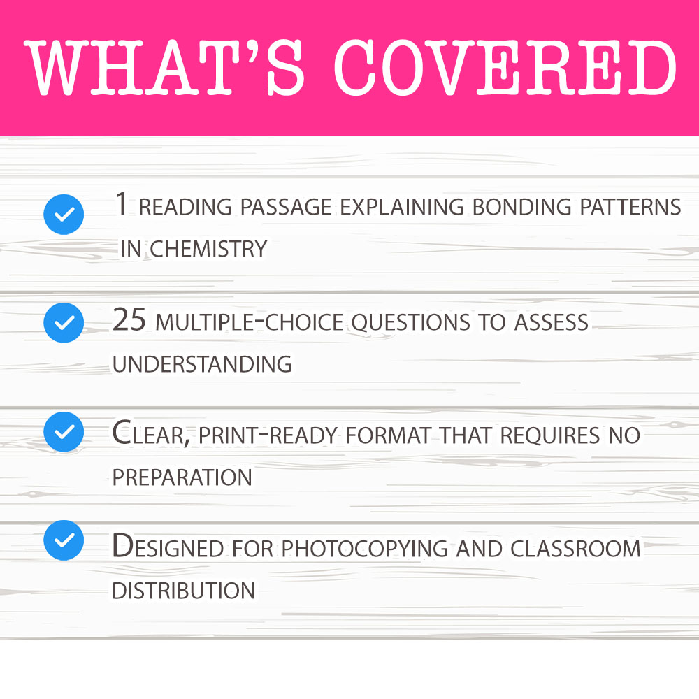 Grade 7 Science worksheet worksheet — Grade 7 Science – Bonding Patterns Worksheet for Mastery — page 2
