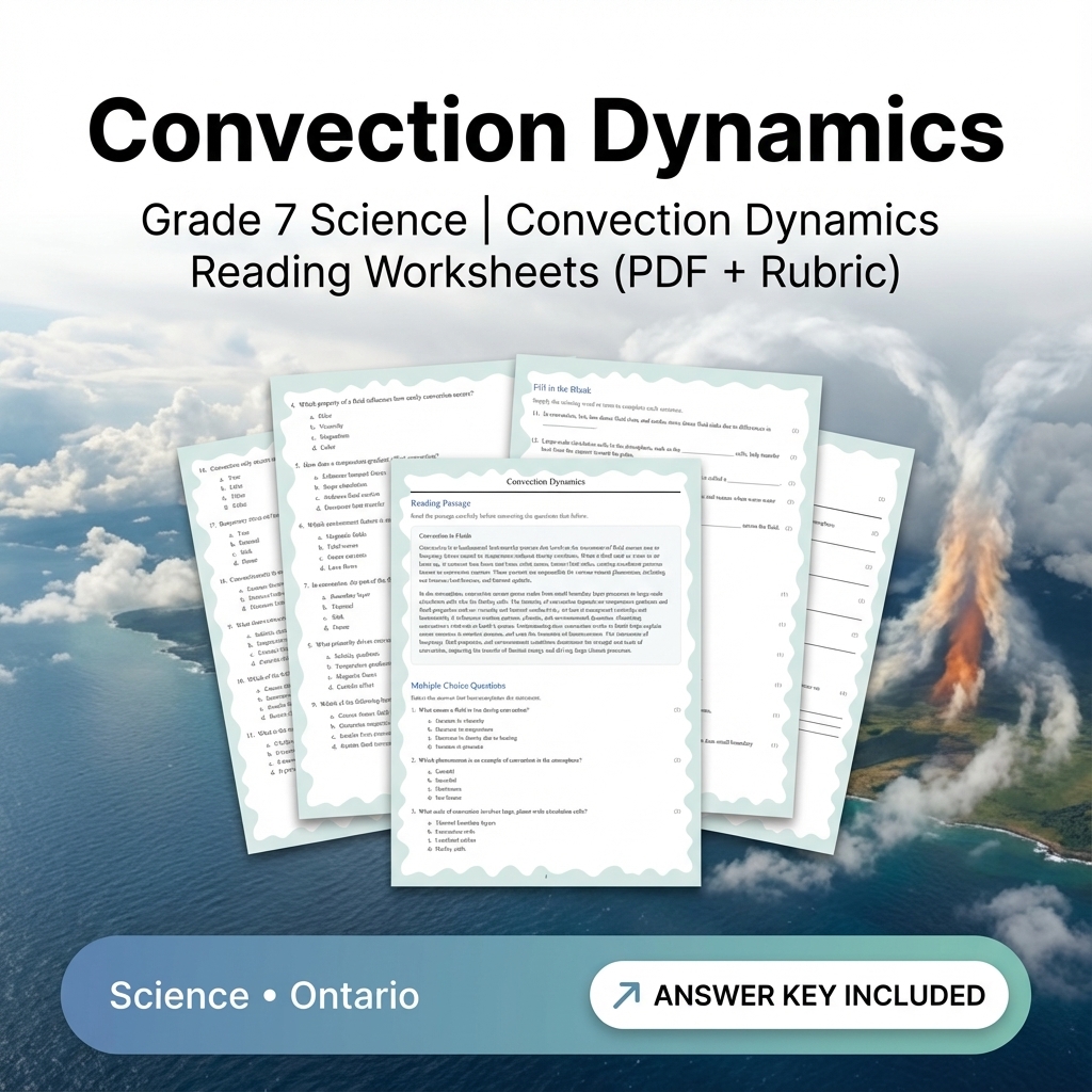 Grade 7 Science | Thermal Energy & Transfer Worksheet Bundle  — included worksheet 12