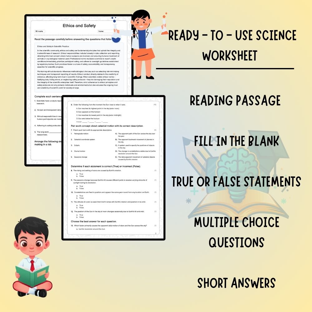 Grade 10 Science worksheet worksheet — Grade 10 Science | Ethics and Safety Worksheet (PDF) - Ontario Standards — page 2