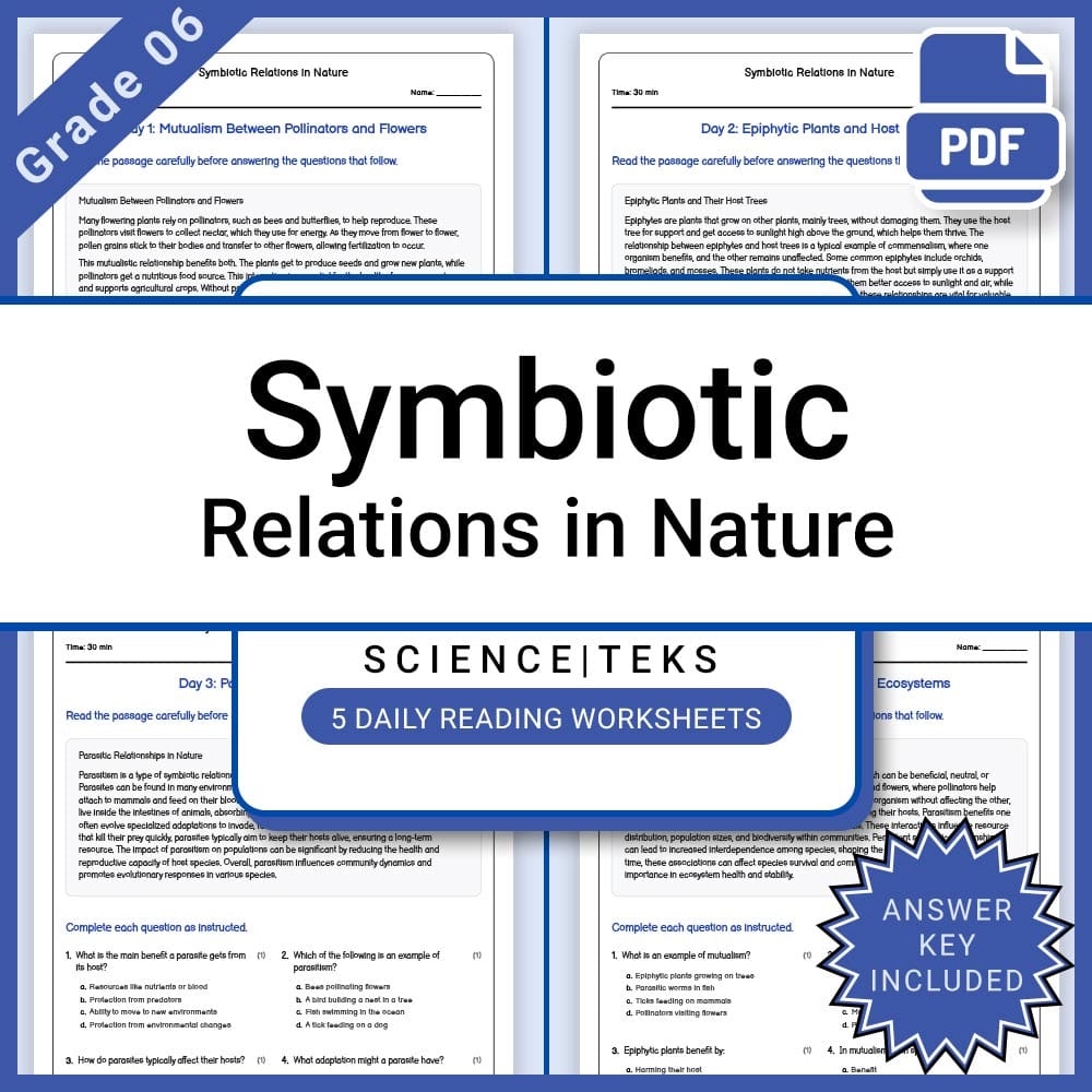 Grade 6 Science Full Year Bundle | Ecosystems, Space, Matter & Environment — included worksheet 32