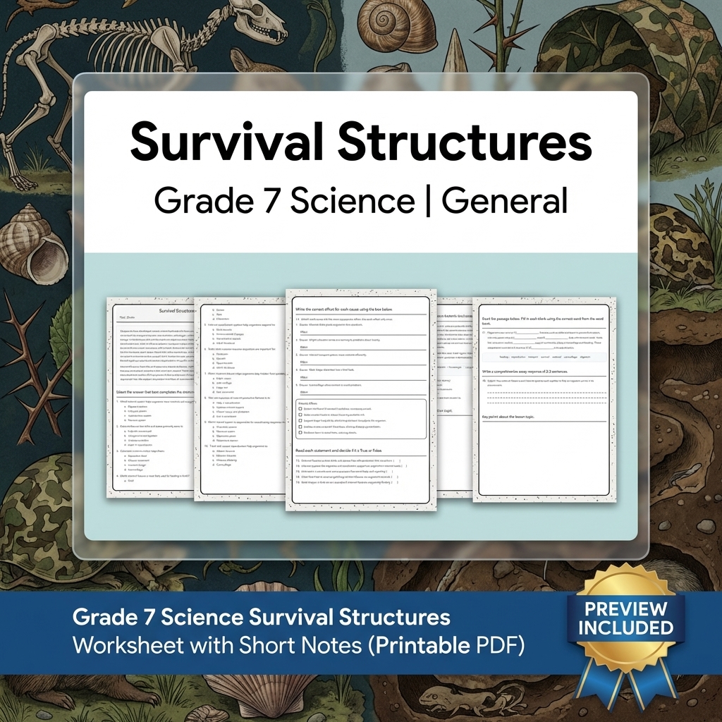 Grade 7 Science Data, Models, and Systems Full-Year Bundle | General Framework — included worksheet 30