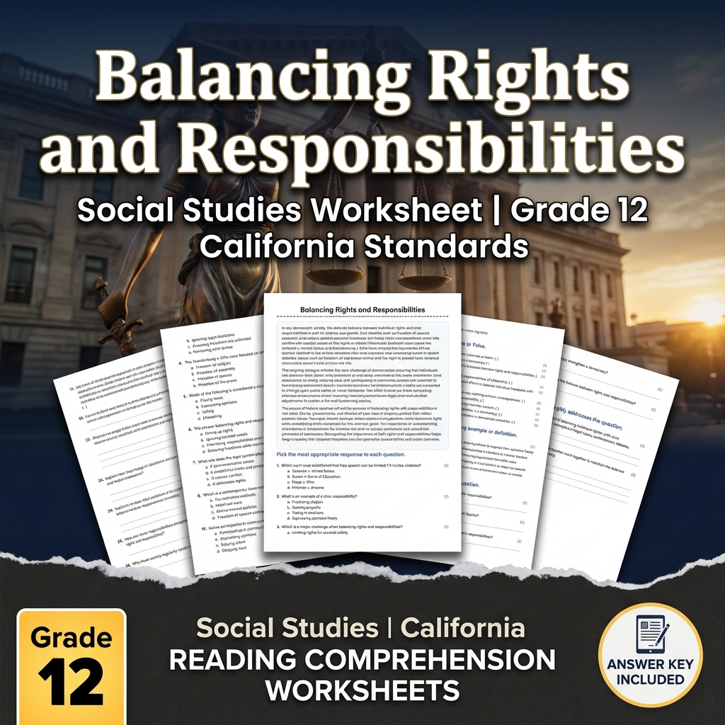 Balancing Rights and Responsibilities Social Studies | Grade 12 California 