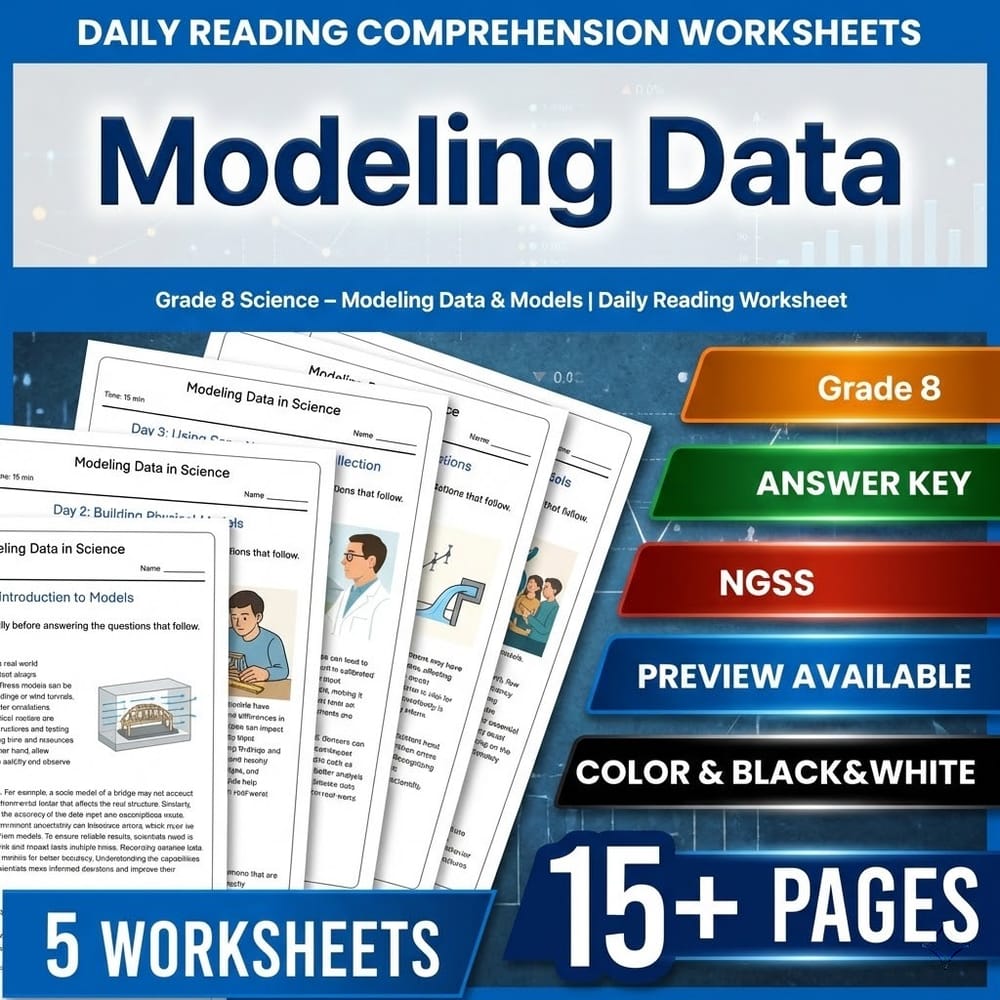 Grade 8 Science – Modeling Data & Models | Daily Reading Worksheet
