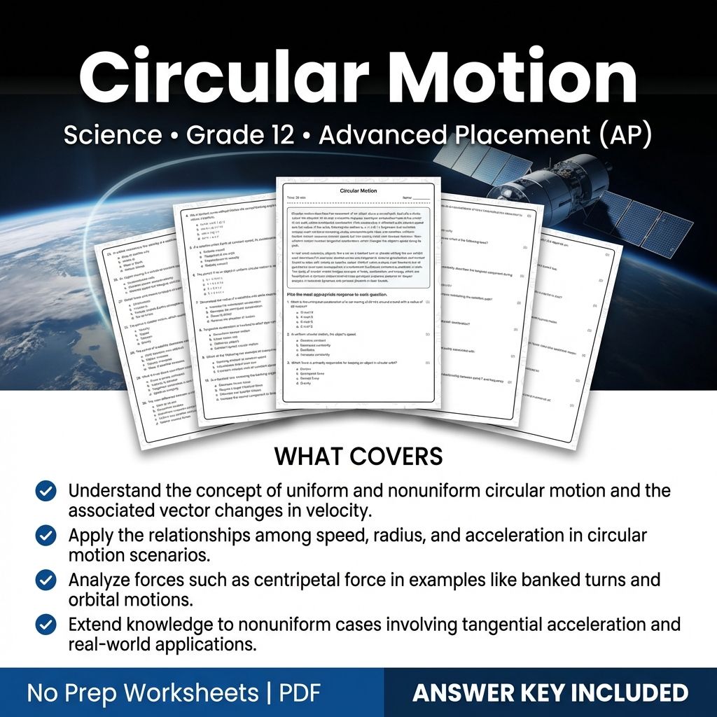 Grade 12 Science Worksheet Bundle | Advanced Concepts & Essential Topics — included worksheet 51