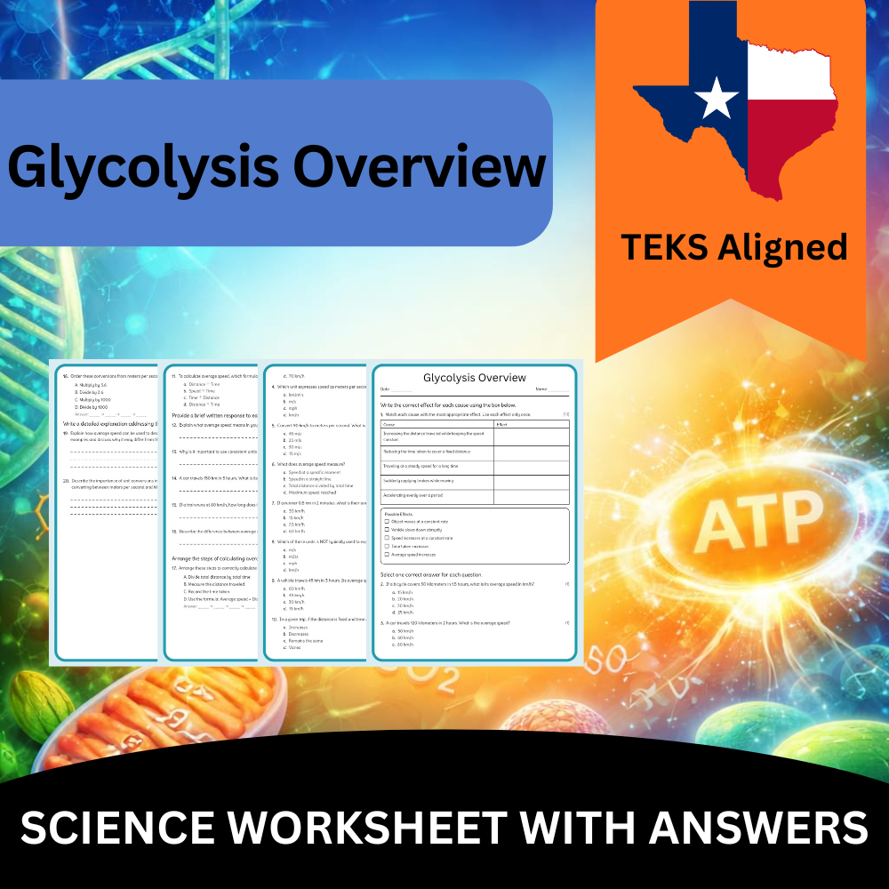 Grade 9 Science Worksheet Bundle – Comprehensive TEKS-Aligned Biology & Ecology Resources — included worksheet 51