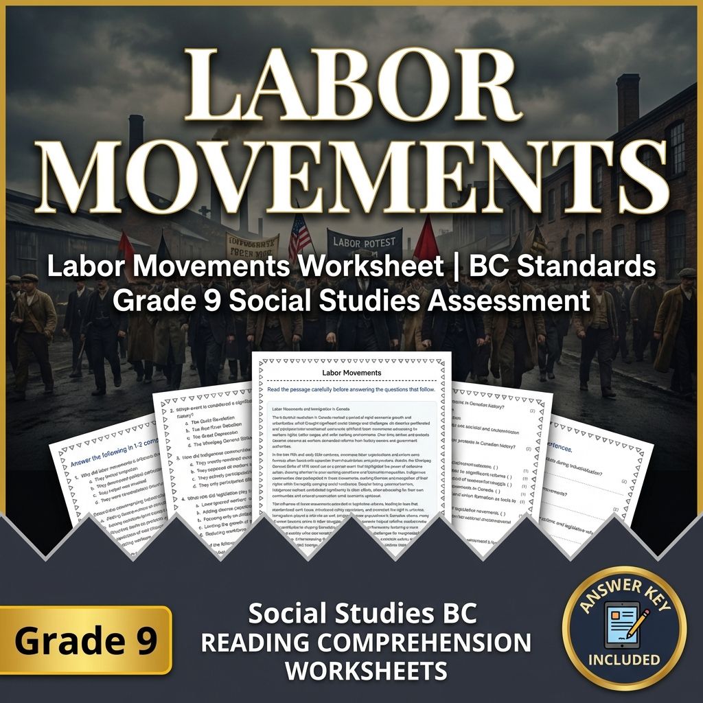 Grade 9 Social Studies | Industrialization & Economic Change Bundle  — included worksheet 8