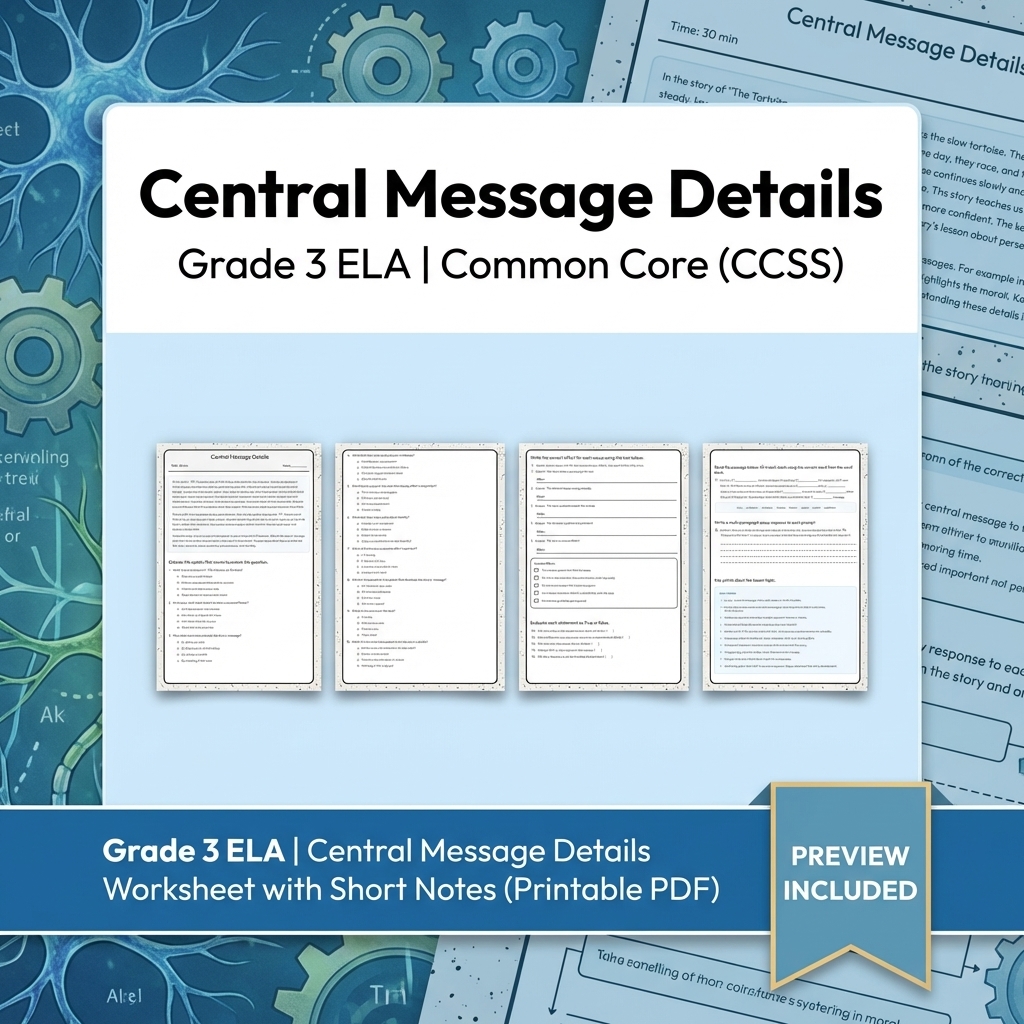 Grade 3 Text Evidence Writing ELA Full-Year Bundle for Common Core (CCSS) — included worksheet 32