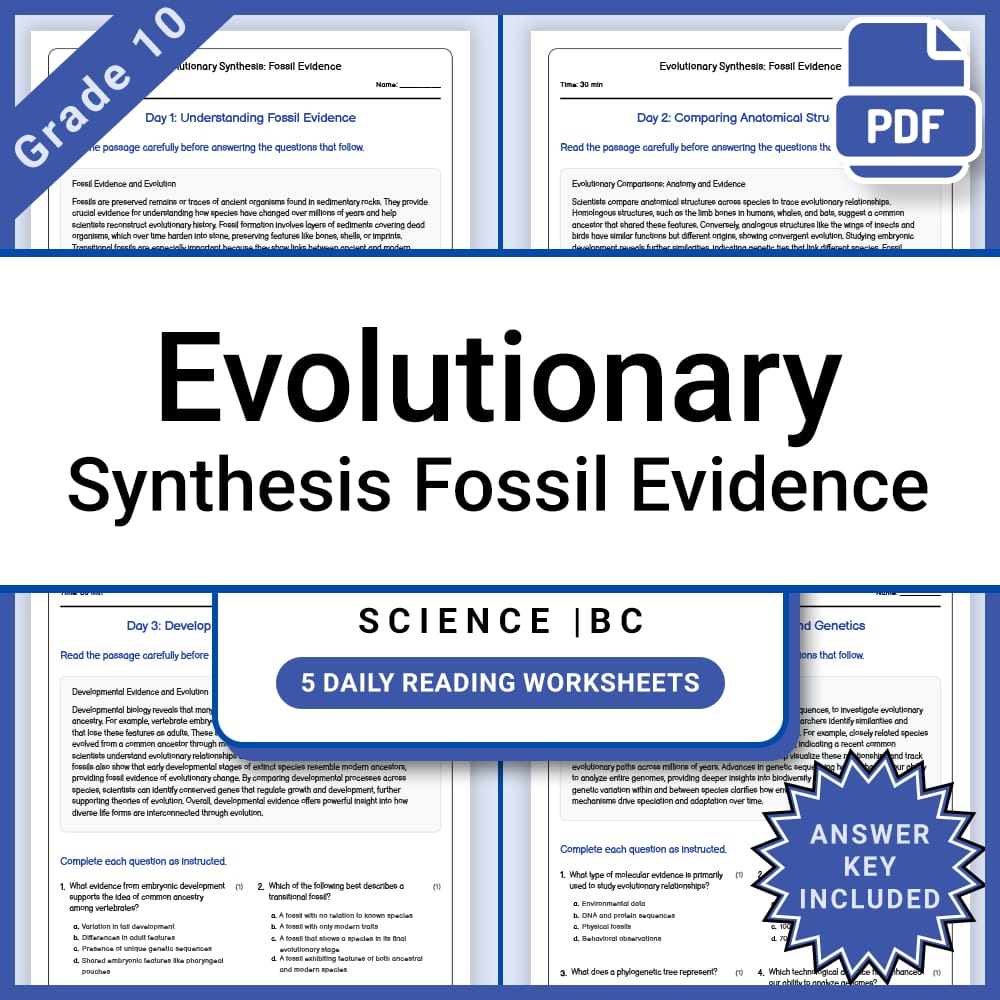 Grade 10 Science Full Year Curriculum Bundle | Physics, Genetics & Core Concepts — included worksheet 50
