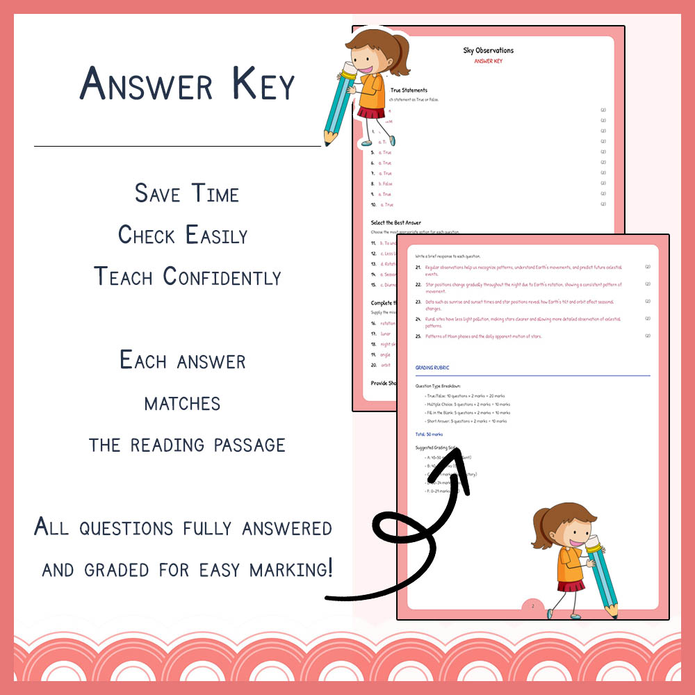 Grade 6 Science worksheet elena worksheet — Grade 6 Science Assessment | Sky Observations Worksheet | Alberta — page 3