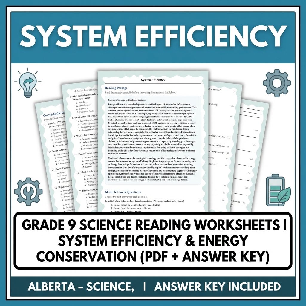 Grade 9 Science | Physics, Biology & Chemistry Mastery (Answer Key Included) — included worksheet 51