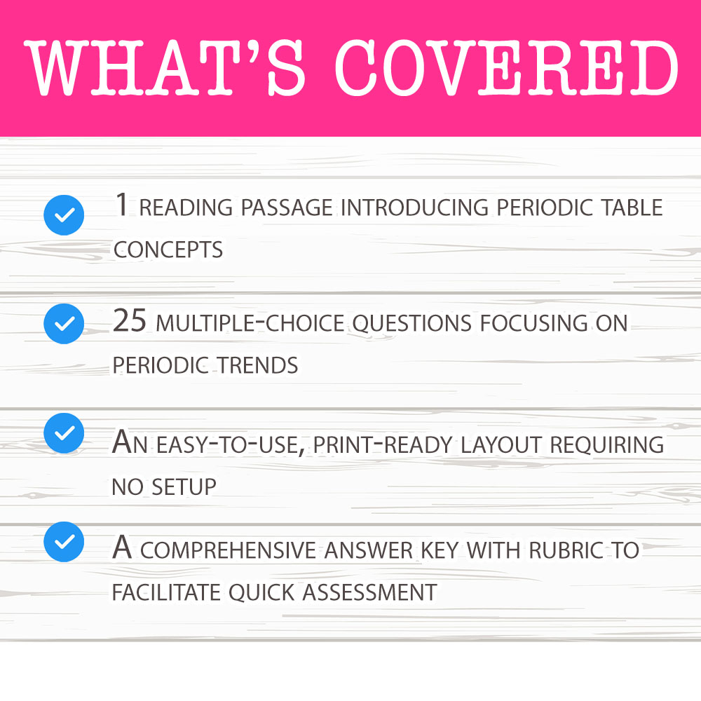 Grade 11 Science worksheet mcq paper worksheet — Grade 11 Science — Worksheet MCQ Paper for Mastering Periodic Trends — pa…