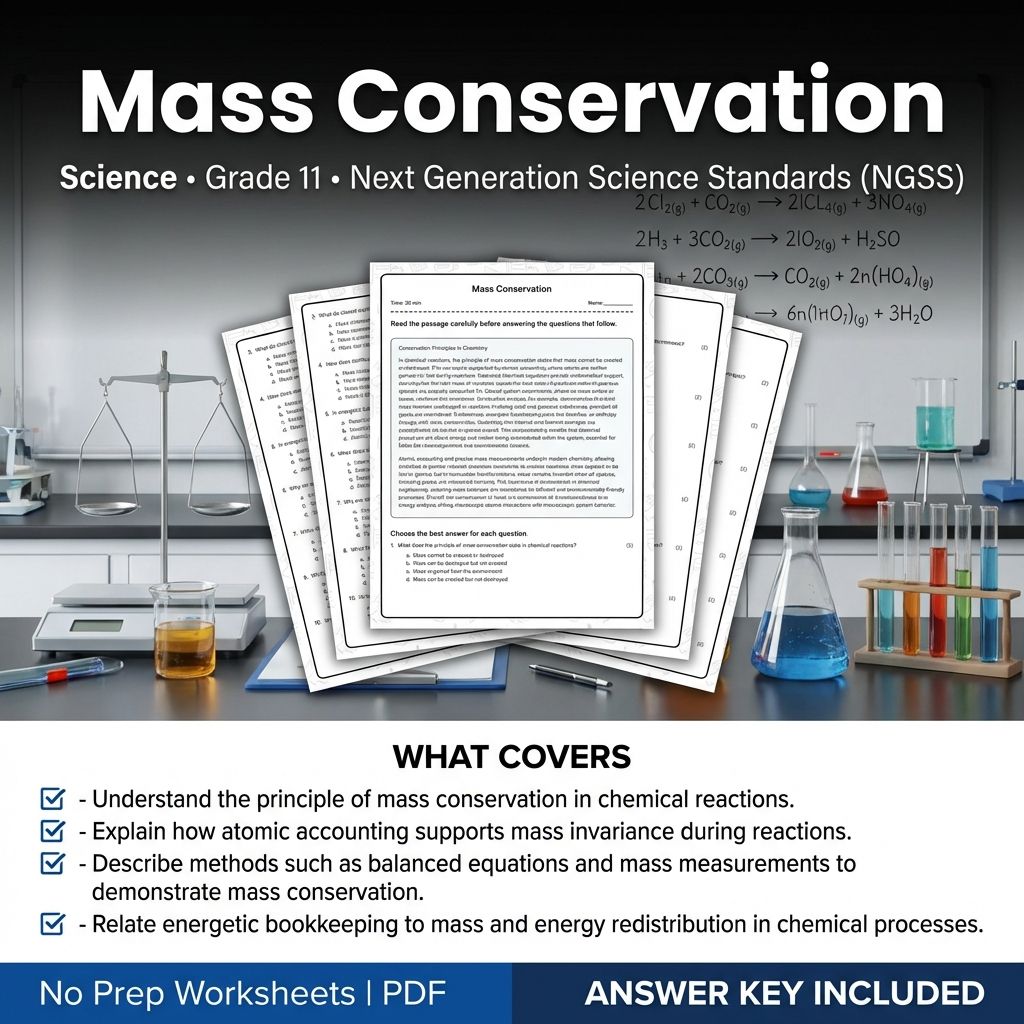 Grade 11 Science Worksheet Bundle|Cellular Processes,Chemistry,& Physics Support — included worksheet 48