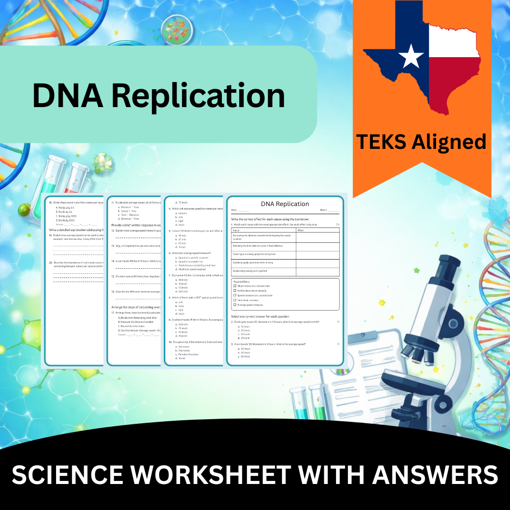 Grade 9 Science Genetics & Biotechnology Unit - TEKS - Aligned (Answer Keys) — included worksheet 8