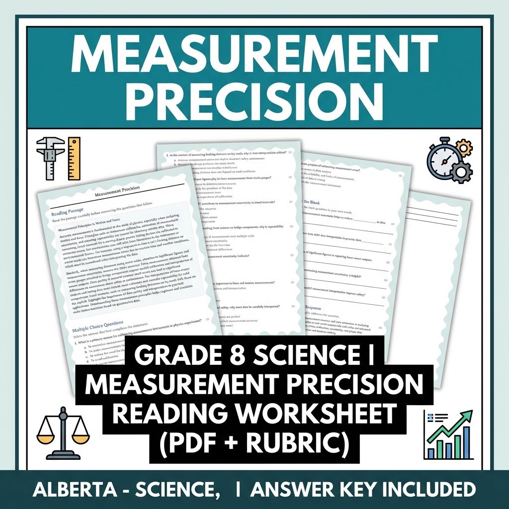 Grade 8 Science Bundle – Forces, Motion & Energy Worksheets (PDF & Answer Key) — included worksheet 15