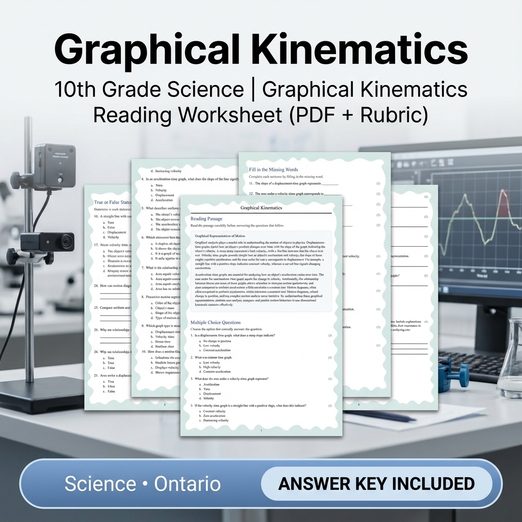 Grade 10 Science Unit Bundle – Motion, Forces & Mechanics (Answer Keys Included) — included worksheet 11